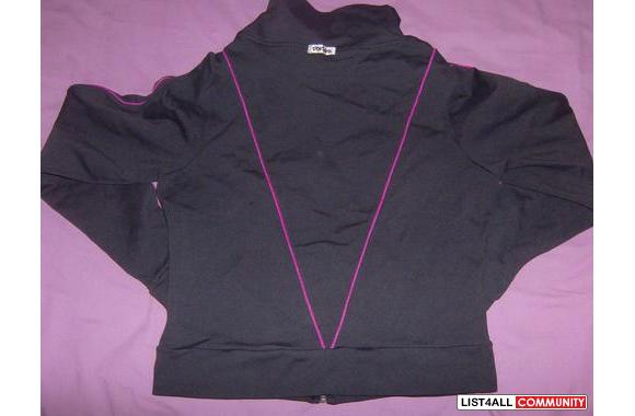 Black Dorinha Supplex Zip UpSize X-Small