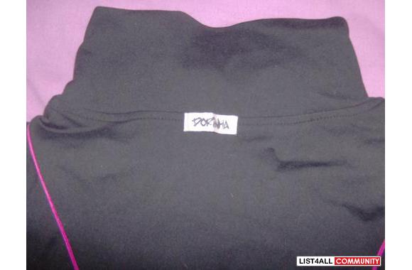 Black Dorinha Supplex Zip UpSize X-Small