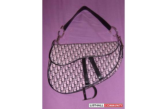 Pink and Black Christian Dior Bag (Rare!!!)