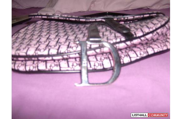 Pink and Black Christian Dior Bag (Rare!!!)