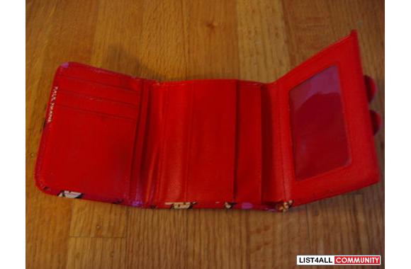 red Paul Frank wallet very cute