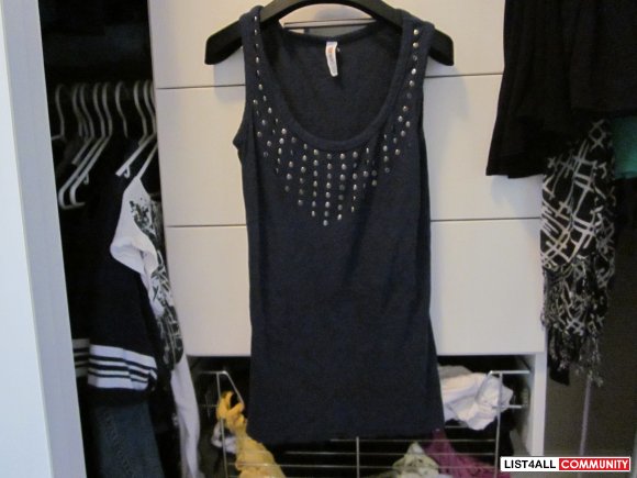 STUDDED TANK BLUE BOUGHT IN LONDON