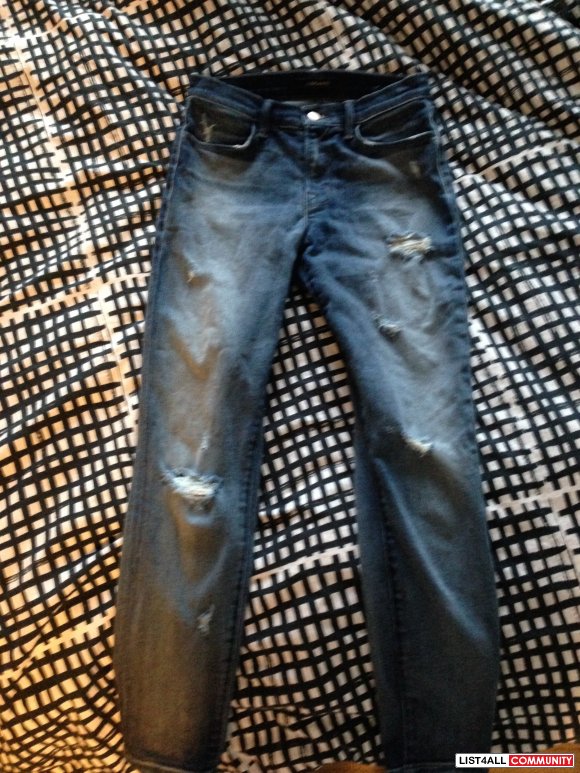 J BRAND JEANS DENIM AND ALSO ARMY GREEN PAIR BOTH SIZE 25
