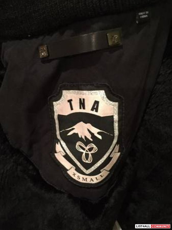 TNA FUR LINED JACKET XS