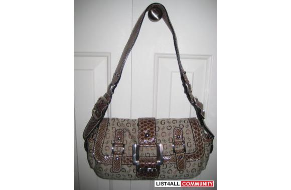 guess plaid purse