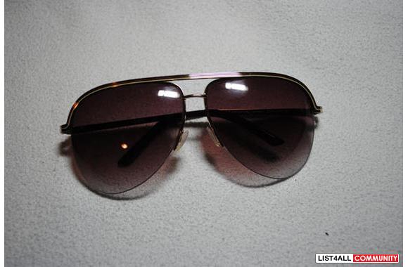 AUTHENTIC MARC JACOBS MJ069 s Aviators in gold/brown violet (UNISEX) w