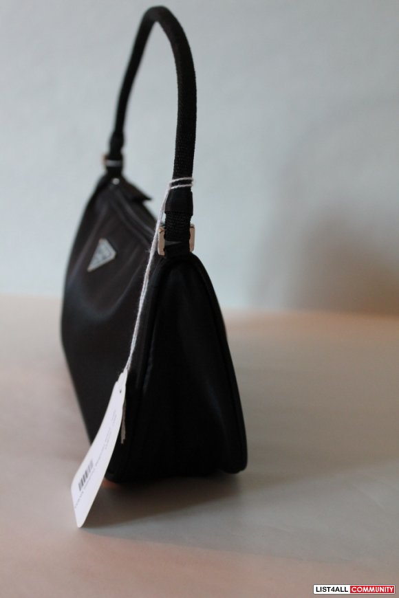 PRADA Small Black Nylon Handbag - Replica