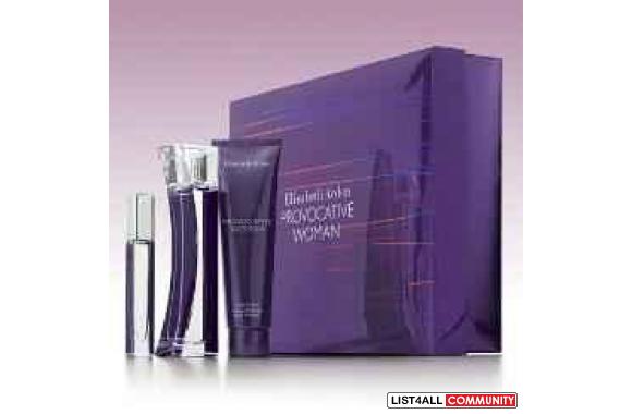 Provocative gift set includes 50ml perfume,lotion and mini perfume