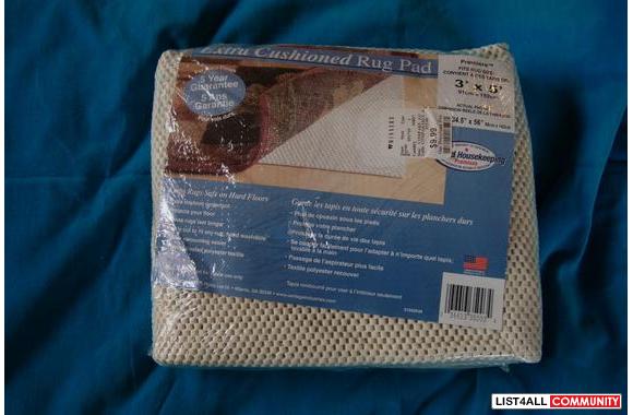 Extra Cushioned Rug Pad - New in bag NEVER OPEN
