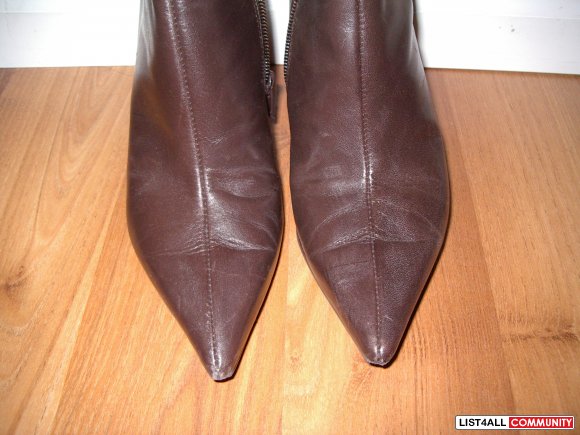 nine west low heel boots
