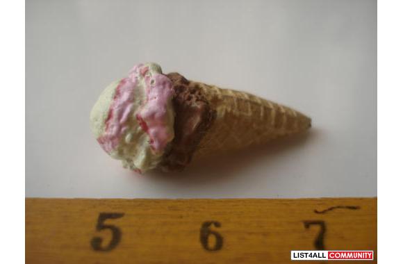 RE-MENT MINIATURE WAFFLE ICE CREAM CONE Series: Mi
