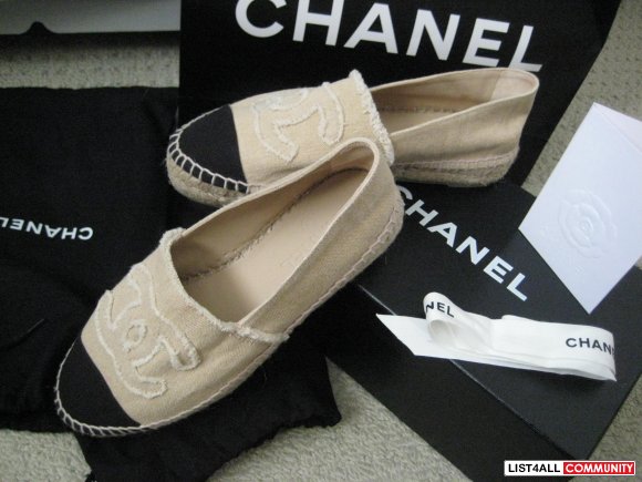 chanel espadrilles canvas