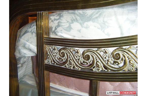 This unique style brass bed is a double size. It c