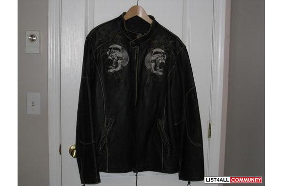 Men's AFFLICTION Leather Jacket size XLarge