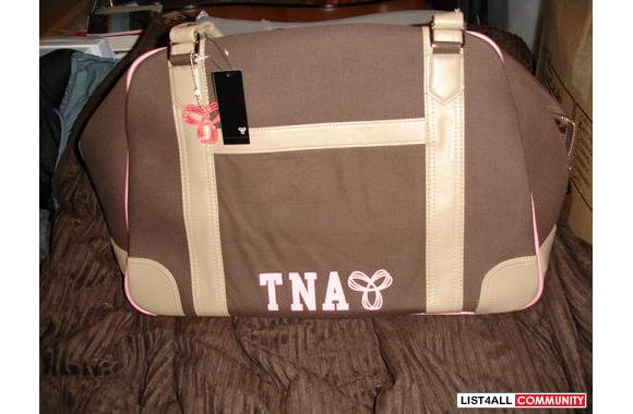 BNWT large TNA brown tote bag