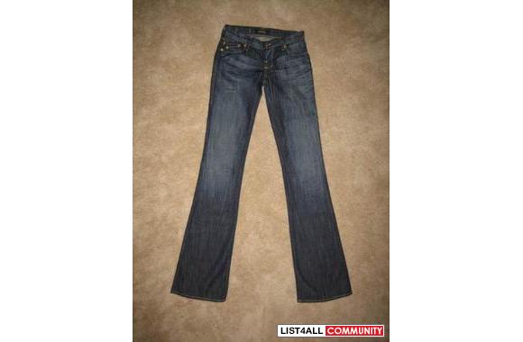 AUTHENTIC ROCK AND REPUBLIC GOLD ROTHSSIZE 25BRAND