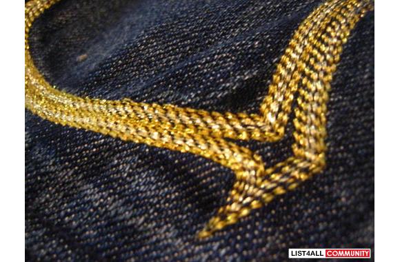 AUTHENTIC ROCK AND REPUBLIC GOLD ROTHSSIZE 25BRAND