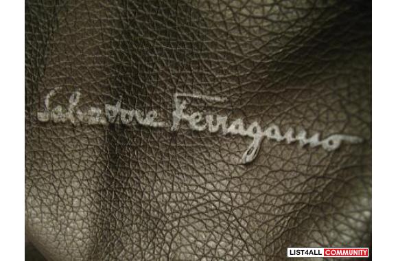 Salvatore Ferragamo brown leather bag