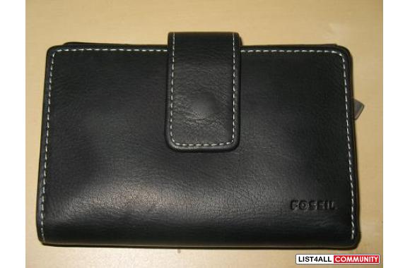 Fossil leather wallet