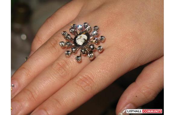 Victorian Crystal Ring