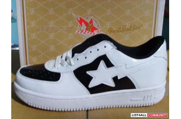 Select Bape Sta shoes and timberland boots with lo