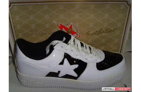 Select Bape Sta shoes and timberland boots with lo