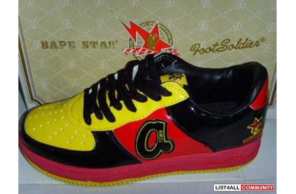 Select Bape Sta shoes and timberland boots with lo