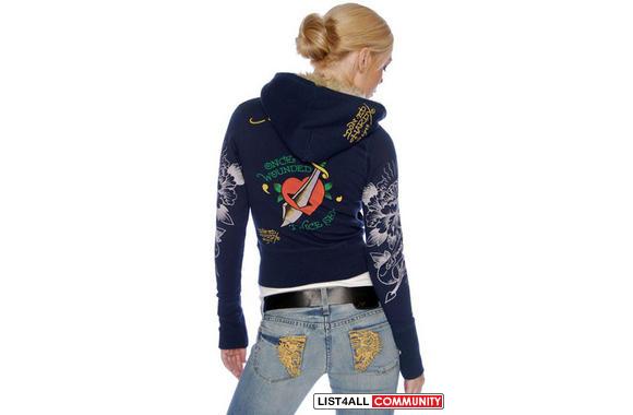christian audigier reversible hoody, Ed hardy, art