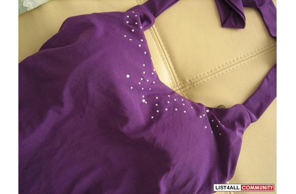 brand new party purple dresscan fit size XS-M