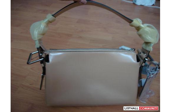 CNKW Beige Leather Bag