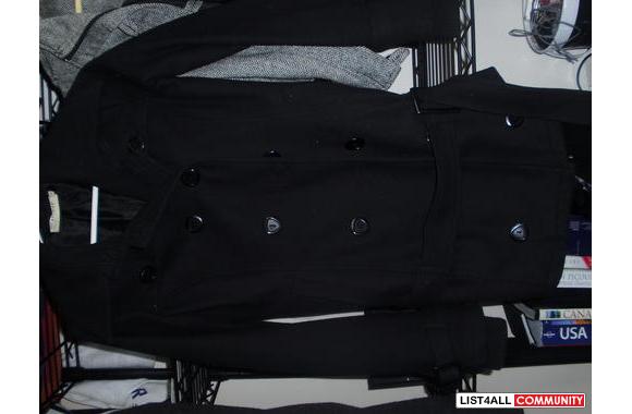 Black Mid length Coat
