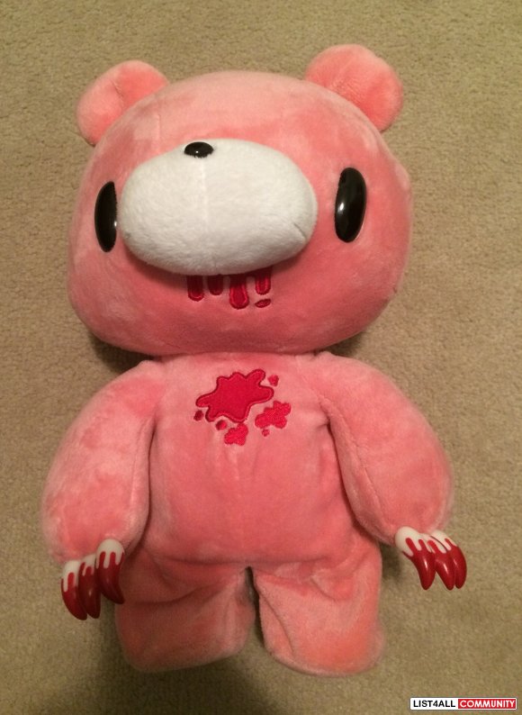 white gloomy bear plush