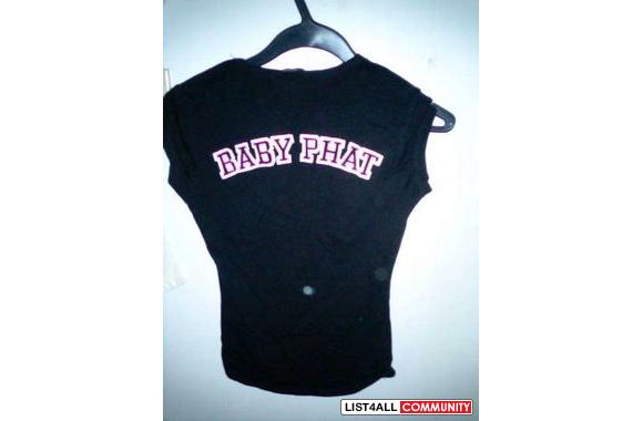 BABY PHAT  black tee shirt One of a kind! This ado