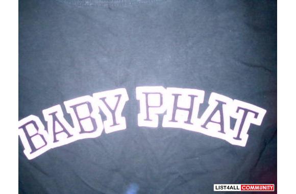 BABY PHAT  black tee shirt One of a kind! This ado