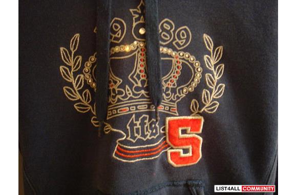 TRIPLE FIVE SOUL  navy blue hoodie A very stylish 