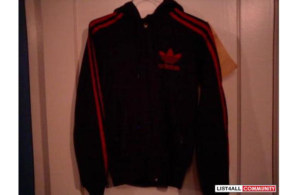 ADIDAS  Blue Zipup Hoodie With Adidas logo at fron