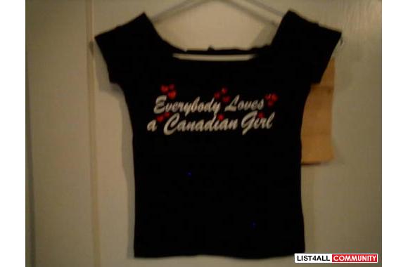 BUTTER  Black Top "Everybody Loves a Canadian
