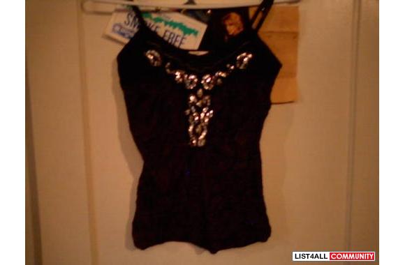 SEDUCTIONS  Black Velour TopSuper glamourous top m