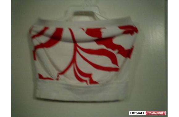 LE CHATEAU  Red&White TubetopCharming tubetop 