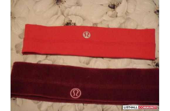 LULULEMON  headbandsI have one in spandex and one 