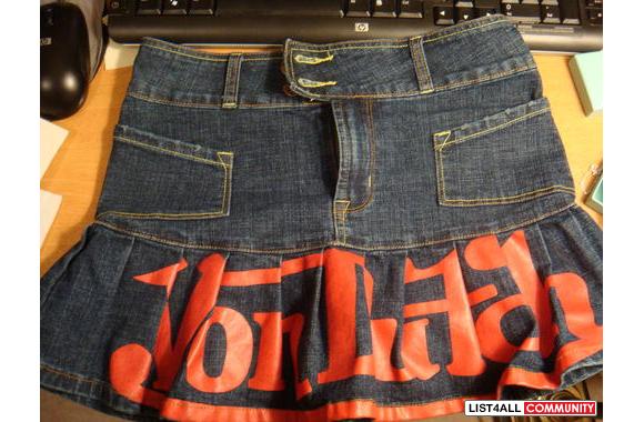 VON DUTCH  Denim SkirtBet you can't find this supe