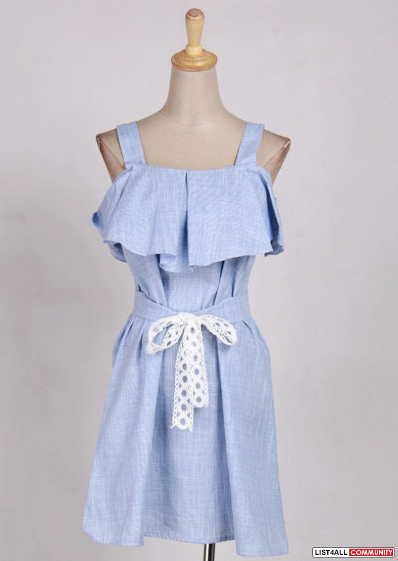 Ruffled A-Line Dress