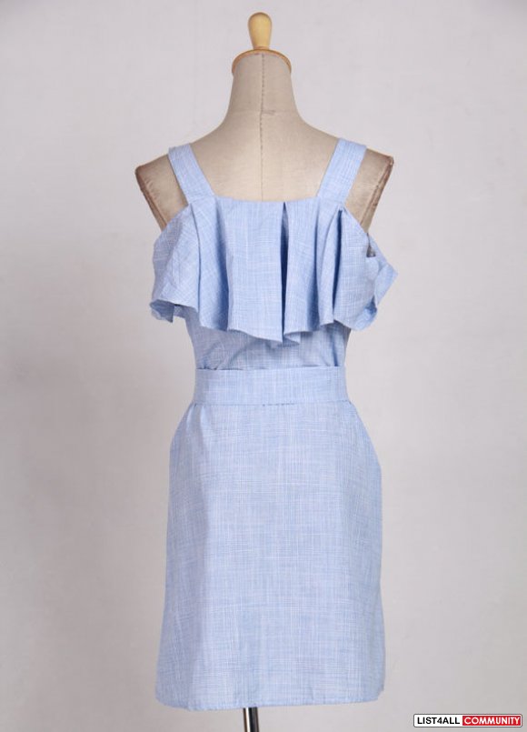 Ruffled A-Line Dress