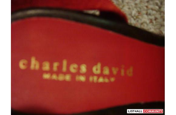 Charles David High heel ribbon shoes