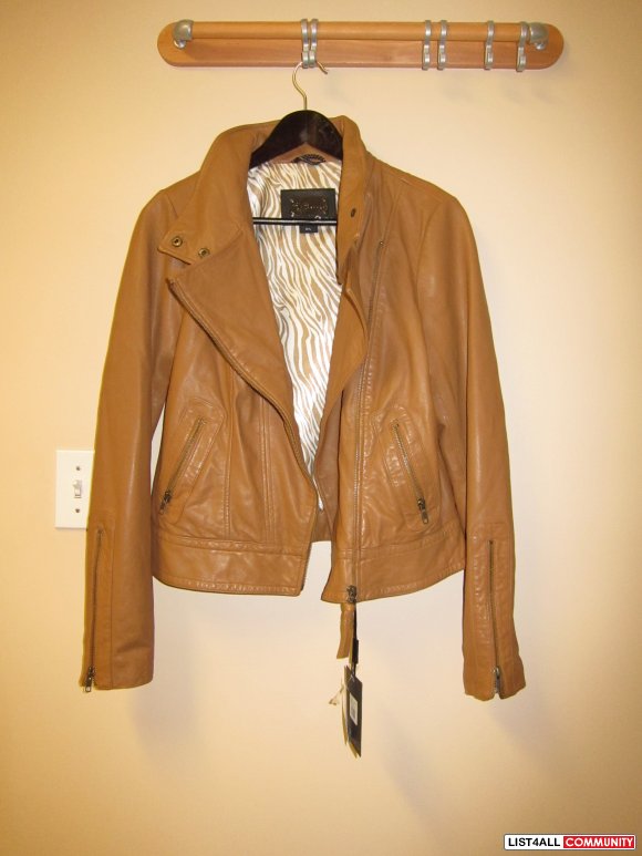 SOLD MACKAGE KENYA LEATHER JACKET LARGE Aritzia pinkcaviar