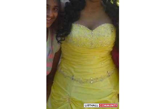 I have a yellow prom dress that was purchased in May of 2009 for my pr