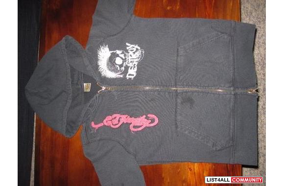 ed hardy punks not dead hoodie