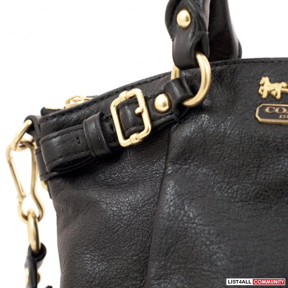 Authentic Coach Madison Leather Black Mini Sophia Qualityclothes Authentic Coach Madison Leather Black Mini Sophia