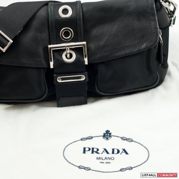 Authentic Prada Vela Pochette Mini Flap Messenger Bag :: qualityclothes :: List4All