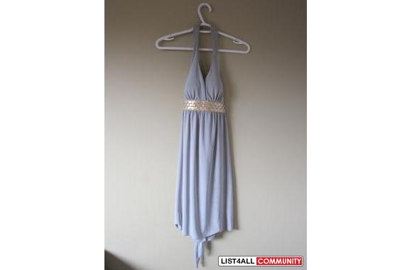 Silver DressSize- small, but the dress does stretch so could fit a med